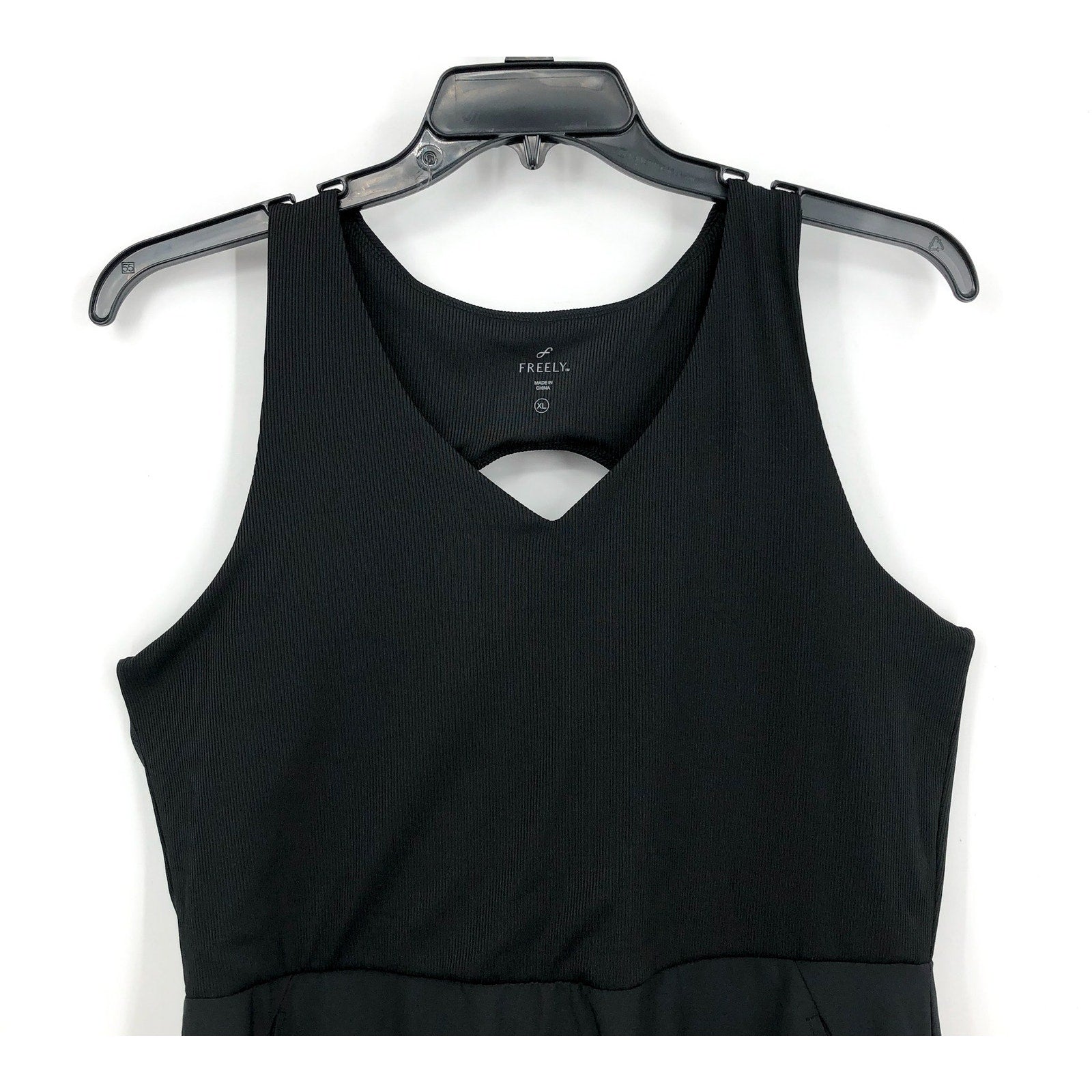 FREELY Women's Activewear Dress XL Black Cut Out Back NWOT