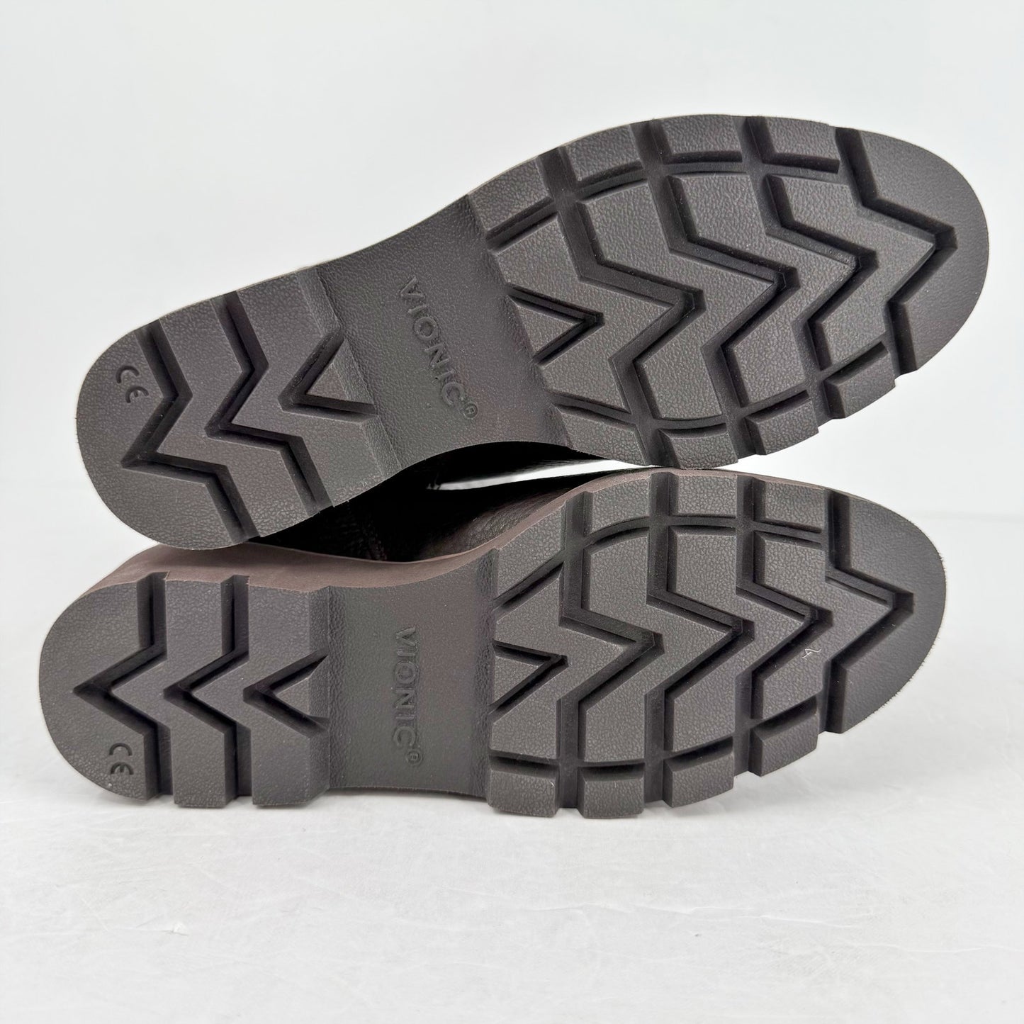 VIONIC Womens Ashland High Shaft Boots US 6M EU 36 Wide Calf Brown Leather NIB