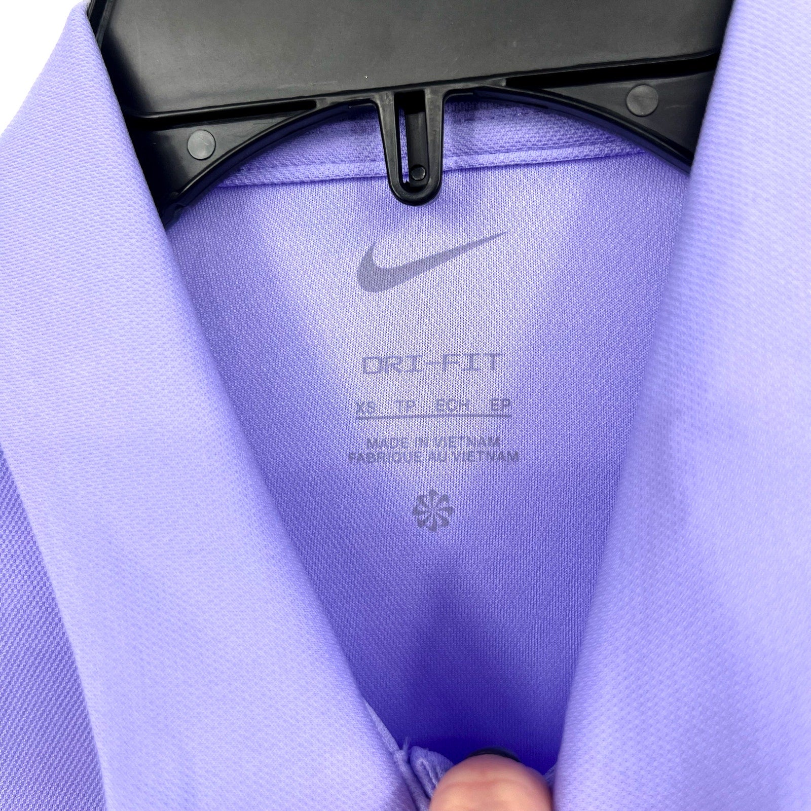 NIKE Women's Dri-FIT Victory Golf Polo Shirt XS Purple Pulse Short Sleeve NWT