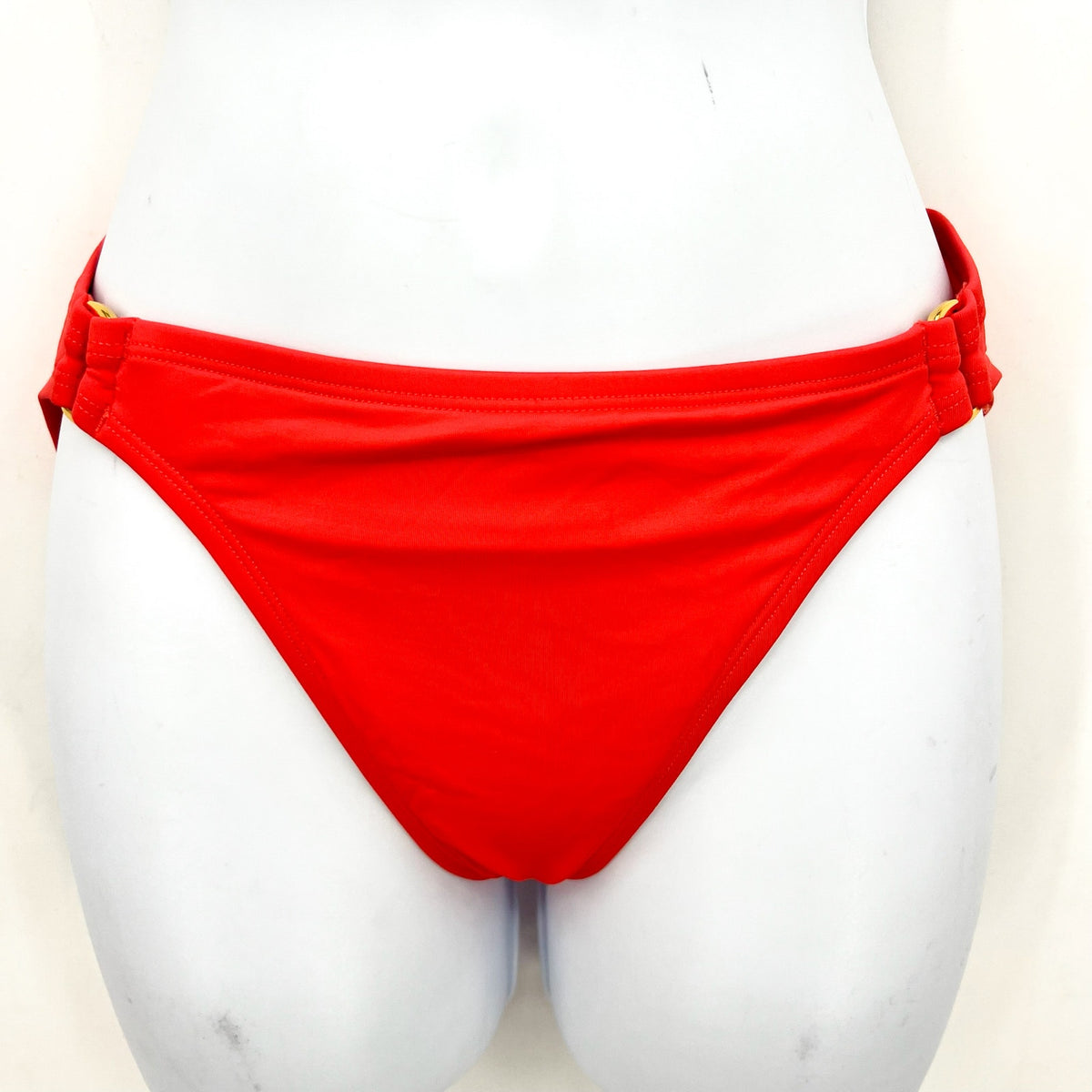 TOMMY BAHAMA Pearl Hipster Ring Bikini Bottom XS Pink Citrus Coral NWT