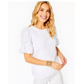 LILLY PULITZER Womens Lailah Eyelet Top XXS Resort White Ditsy Vine Eyelet NWT