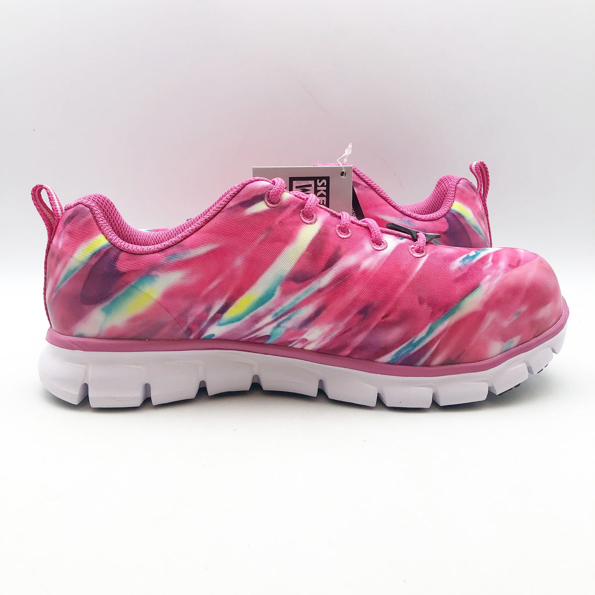 Skechers Women's Sure Track Work Shoes Size 7.5 Hot Pink Comp Toe SR NIB