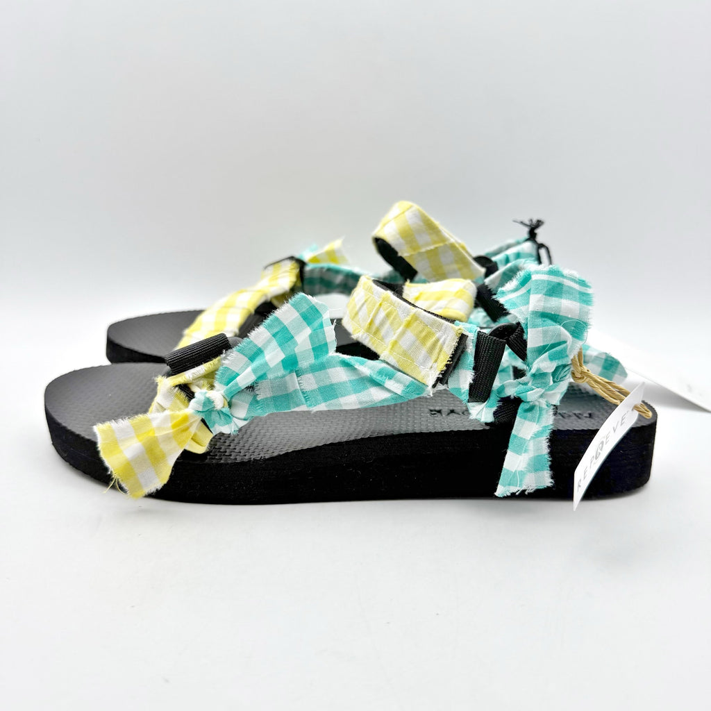 Arizona Love Womens Vichy Sandals EU 41 US 11 Blue Yellow Bandana NWOB