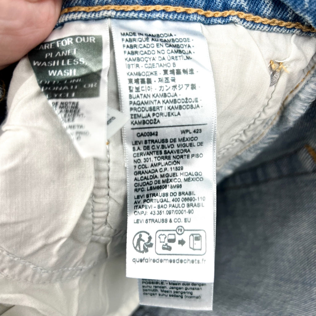LEVI'S Women's Wedgie Straight Jeans 28x28 Calling All Blue 34964-0178 NWT