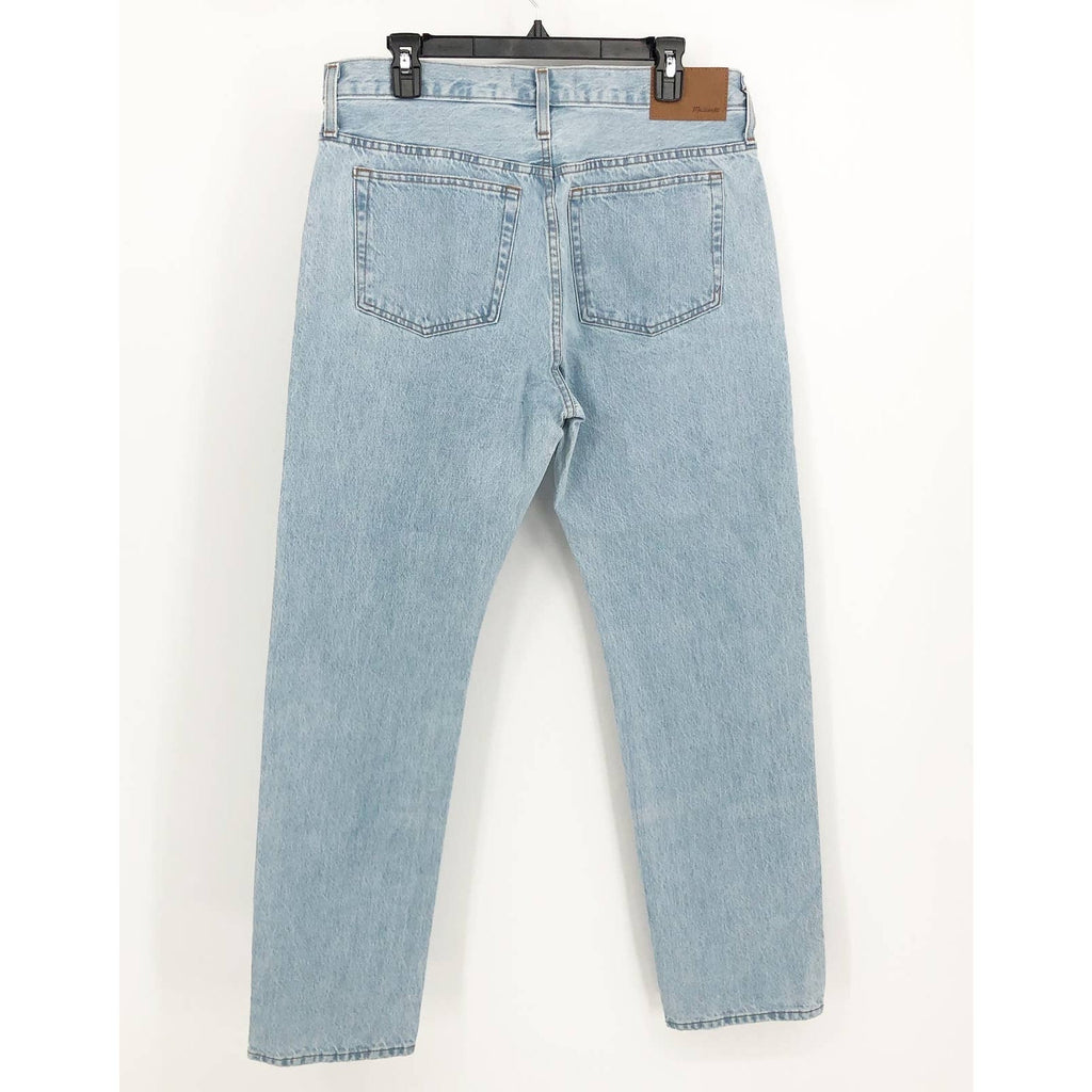 MADEWELL Men's 1991 Straight-Leg Jeans 27X28 Light Blue Halton Distressed NWT