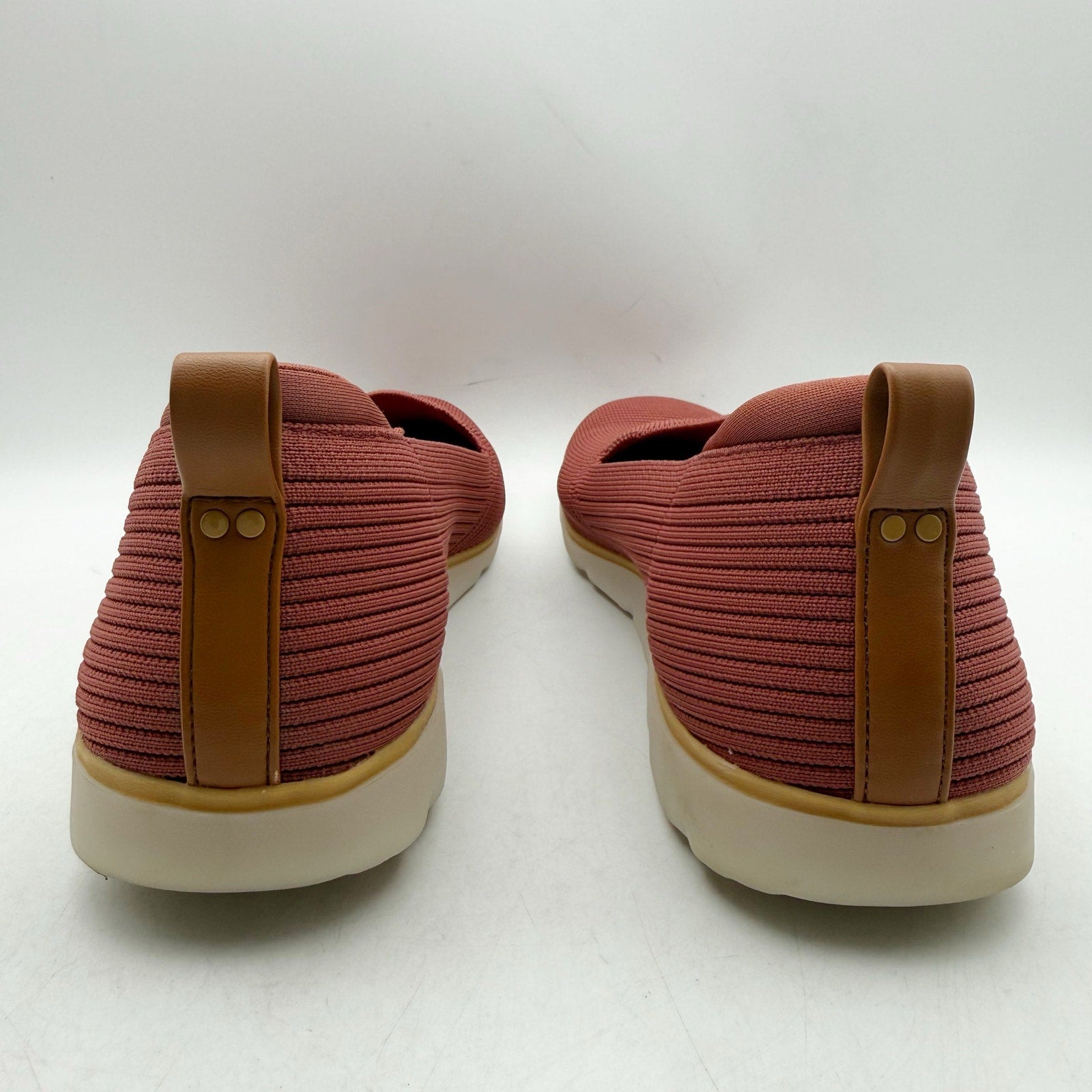 Ryka Womens Effortless Slip On Shoes US 12 M Red Knit Fabric NWOB