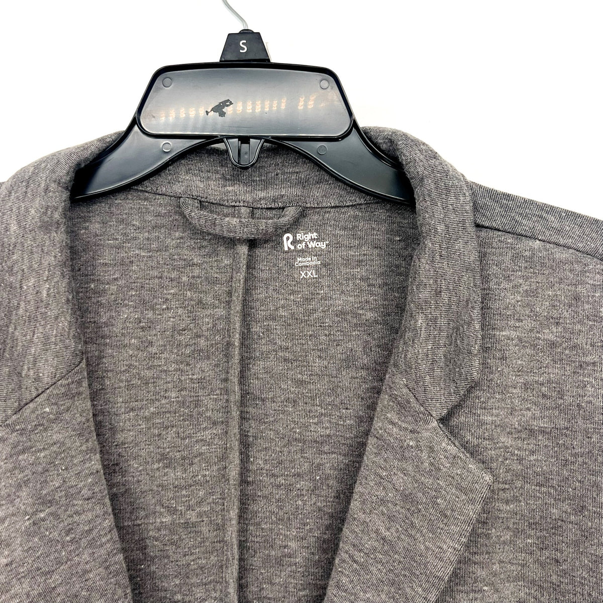 RIGHT OF WAY Men's Brody Knit Blazer Jacket XXL Heather Grey NWOT