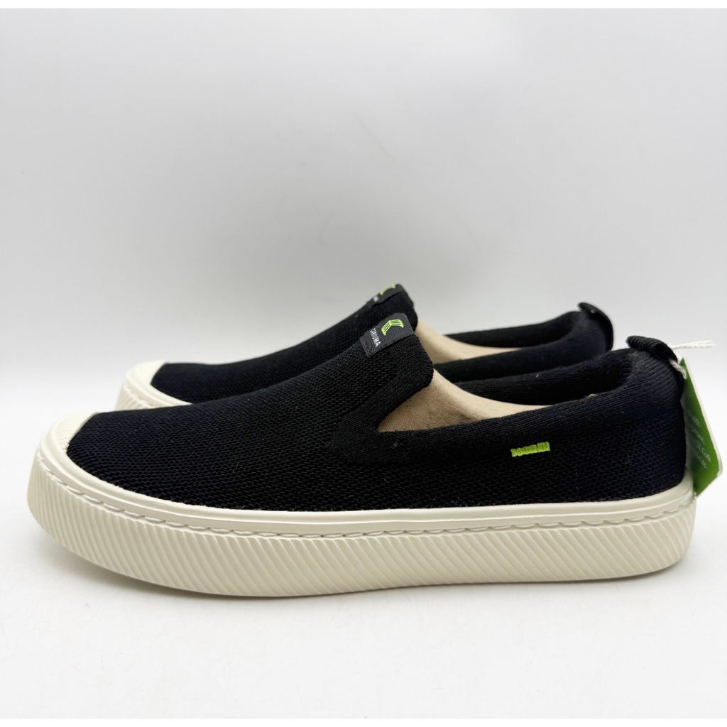 Cariuma IBI Slip On Casual Sneakers Womens 7.5 Black Knit Bamboo NIB