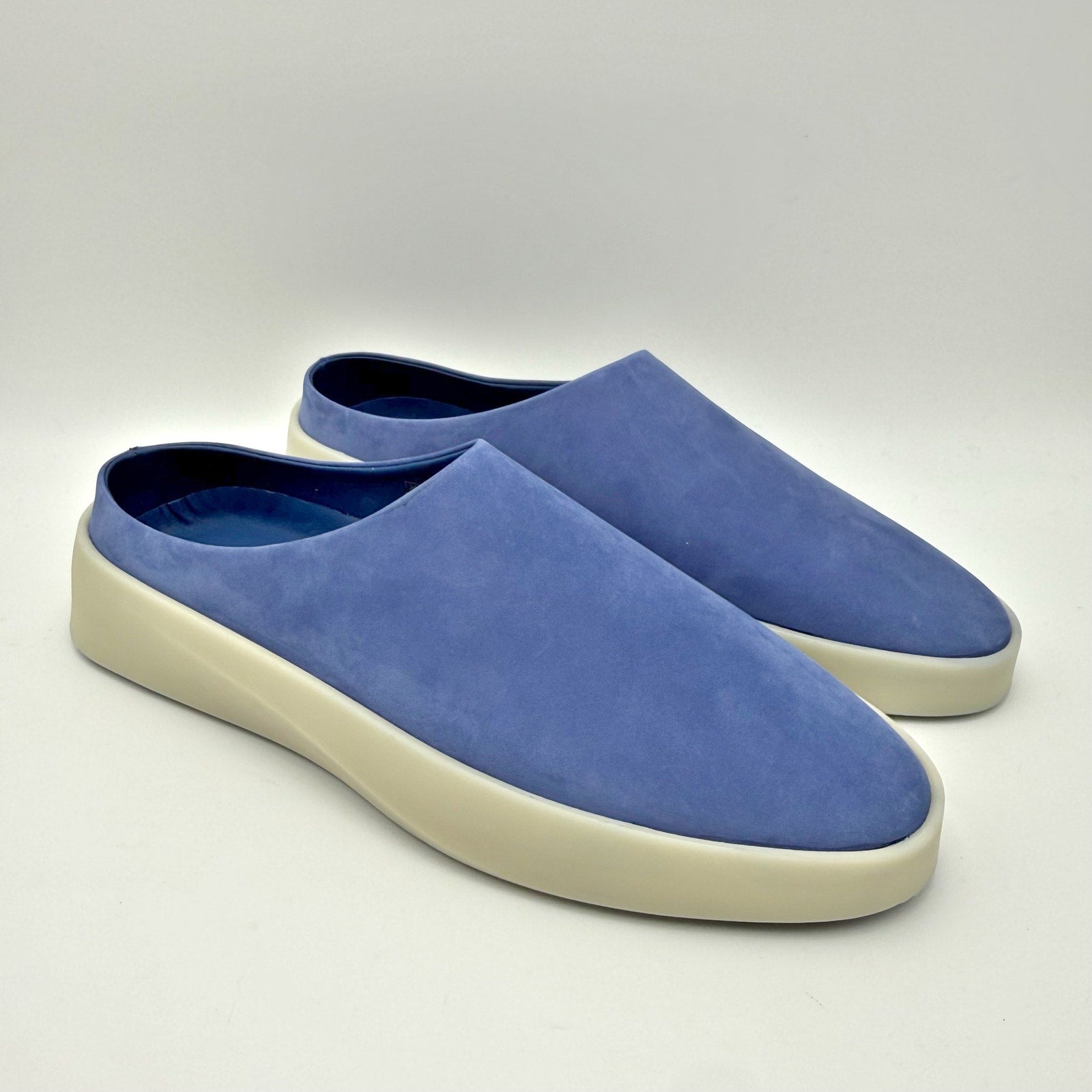Wolf & Shepherd Cruise Mule Slip On Shoes Womens 7.5 Mens 9 Blue White NIB