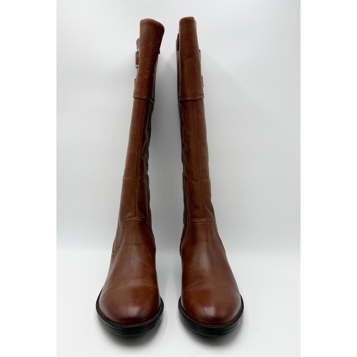 Clarks Womens Adalynn Hope Knee High Boots Size 8.5 M Tan Leather NIB