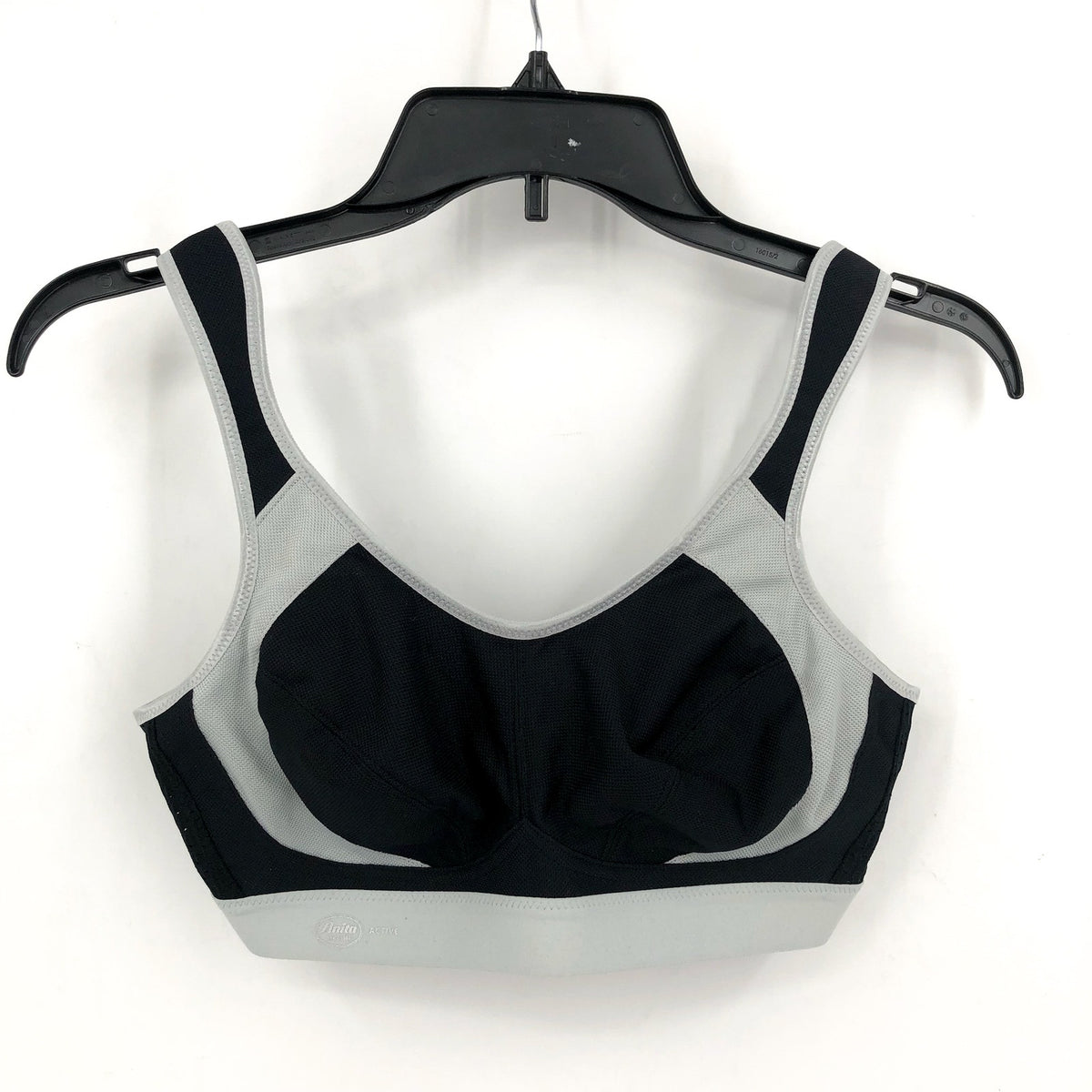 ANITA ACTIVE Women's Extreme Control Sports Bra Size 36B Black Grey Wirefree NWT