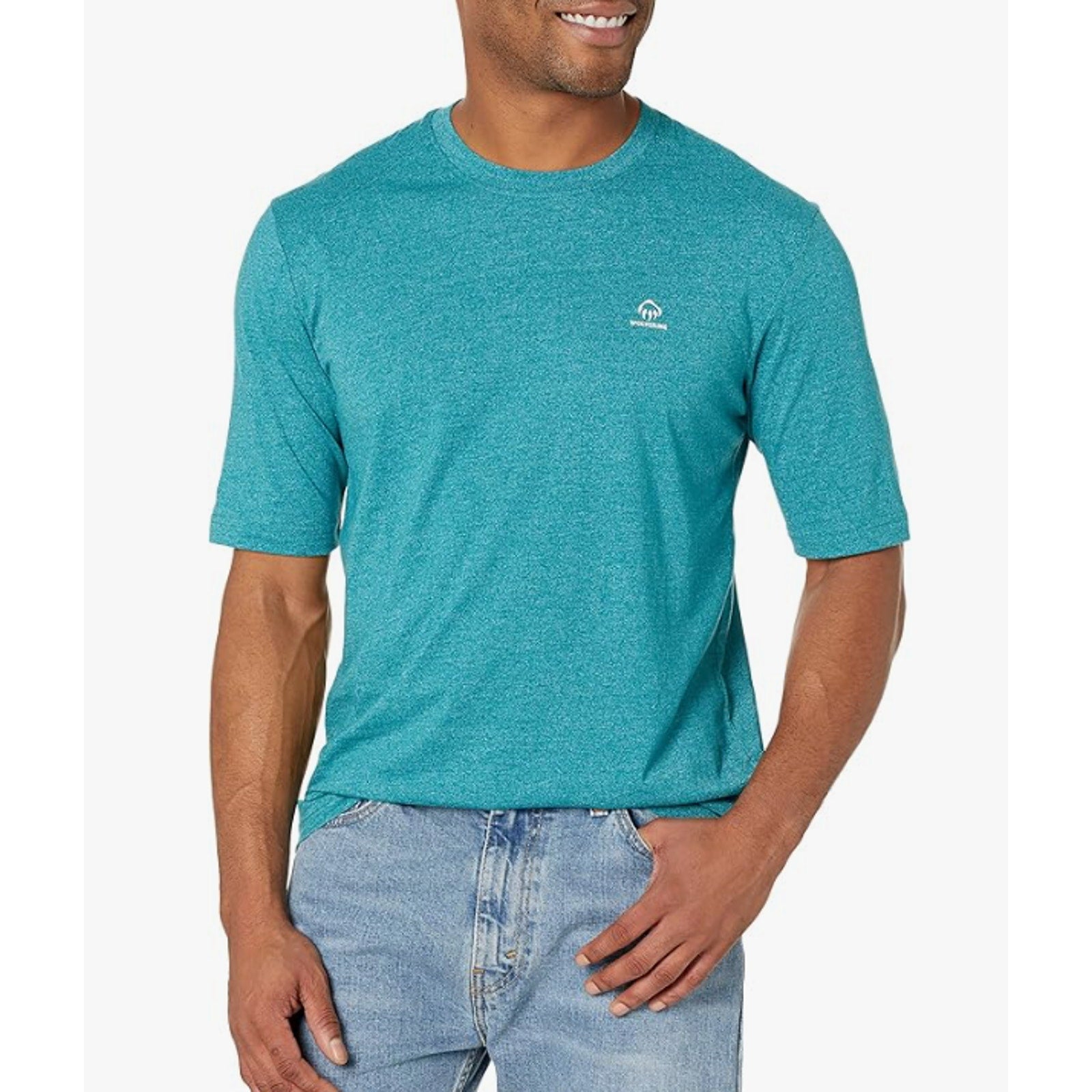 WOLVERINE Men's Edge Short Sleeve Wicking Tee Large Legion Blue Heather NWT