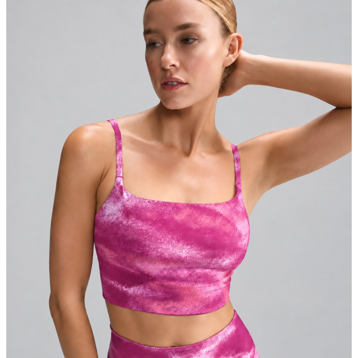 NIKE One Convertible Longline Sports Bra XS Pink Fuchsia Light Support NWT