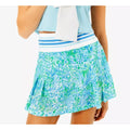 LILLY PULITZER Womens Luxletic Yvonne Skort Large Hydra Blue Dandy Lions NWOT