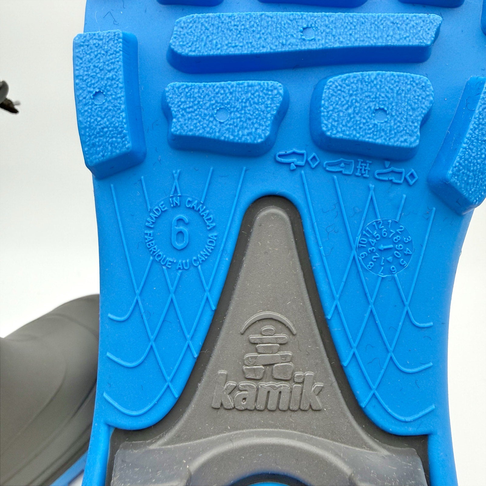 Kamik Kids Snobuster Winter Boot US 6 EU 38 Grey Blue Waterproof NIB
