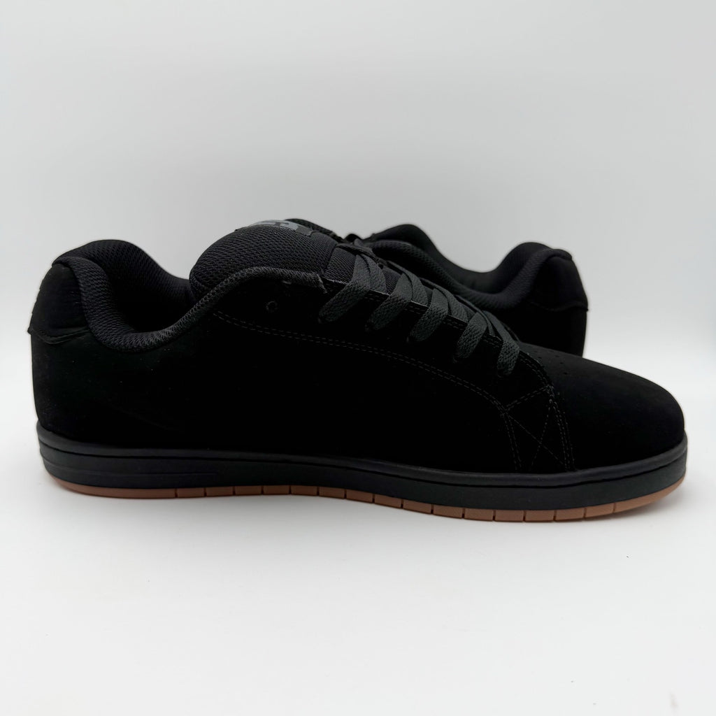 DC Mens Gaveler Low Top Skate Shoes Size 12.5 Black Casual Sneaker NWOB
