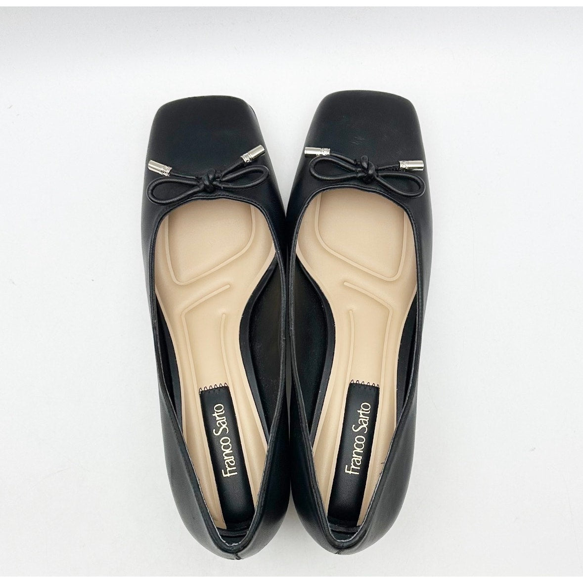 FRANCO SARTO Women's Natalia Pumps Size 7M Black Leather Slip On Heels NWOB
