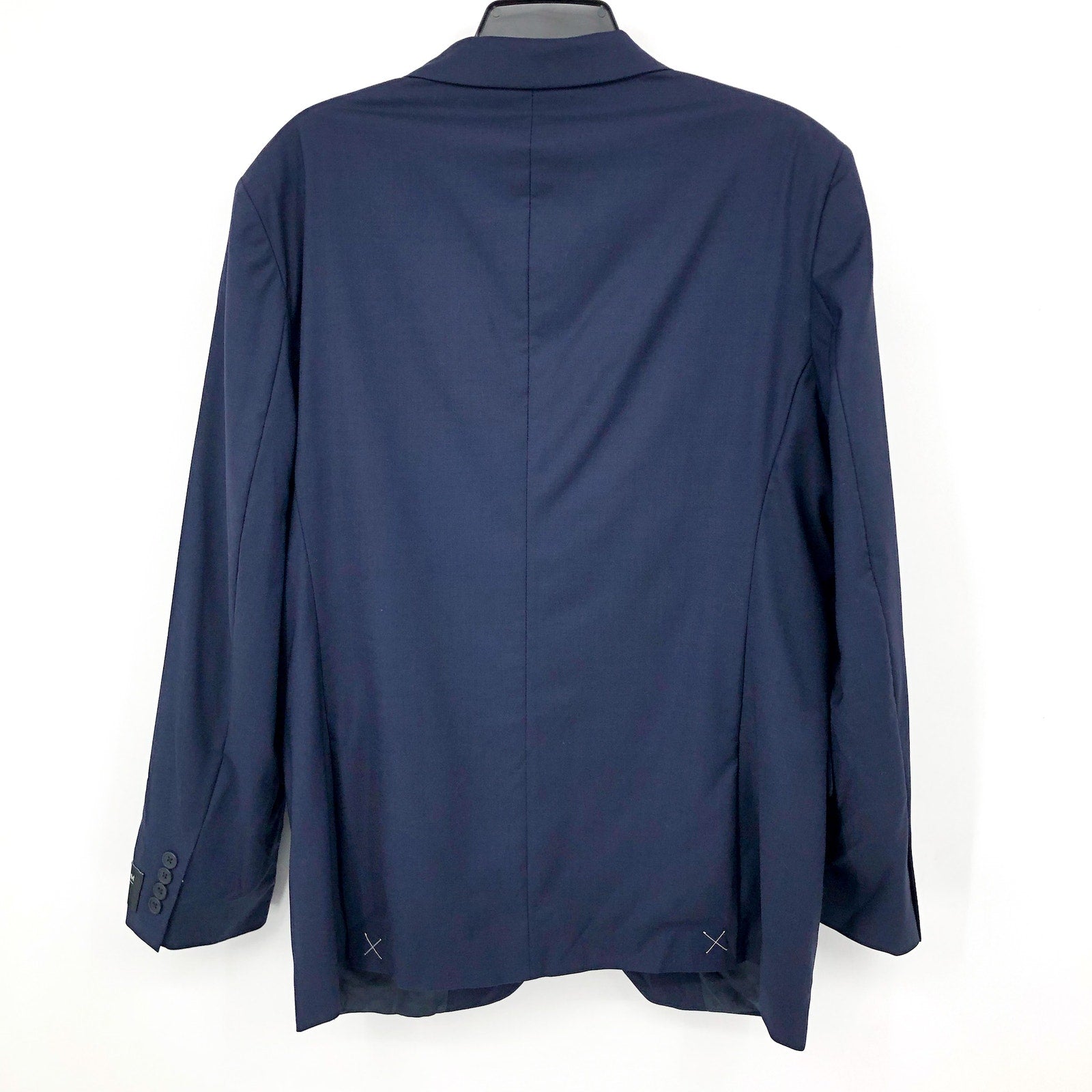 NORDSTROM Men's Tech Smart Trim Fit Suit Jacket 42R Navy Blue Stretch NWOT