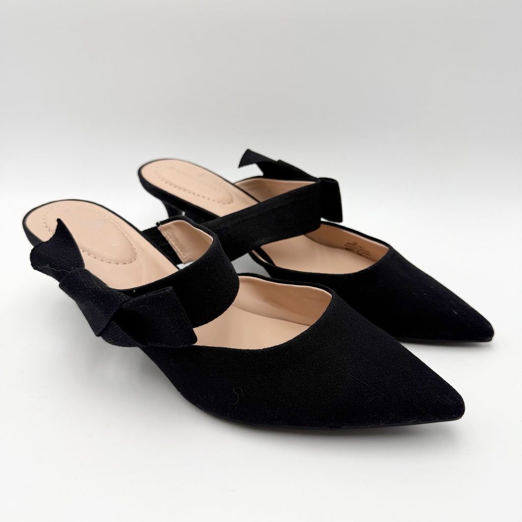 Bandolino Womens Millie Heels US 8 M EU 39 Black Slip On NWOB