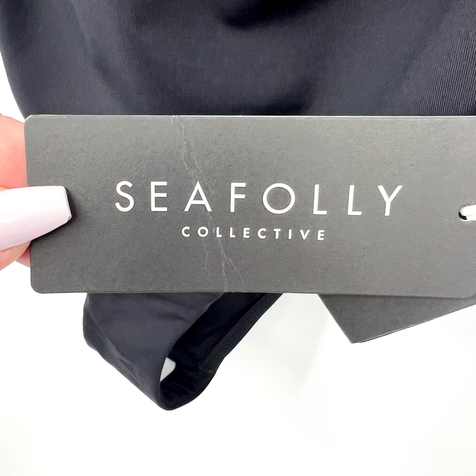 SEAFOLLY Women's One-Piece Swimsuit Size 4 DD-Cup Black Underwire NWT
