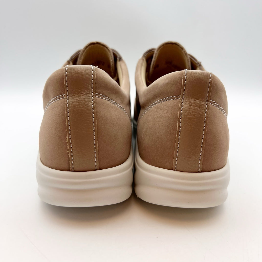 Finn Comfort Womens Ikebukuro Darkbrown Grass Sneakers US Size 7 Tan Leather NIB