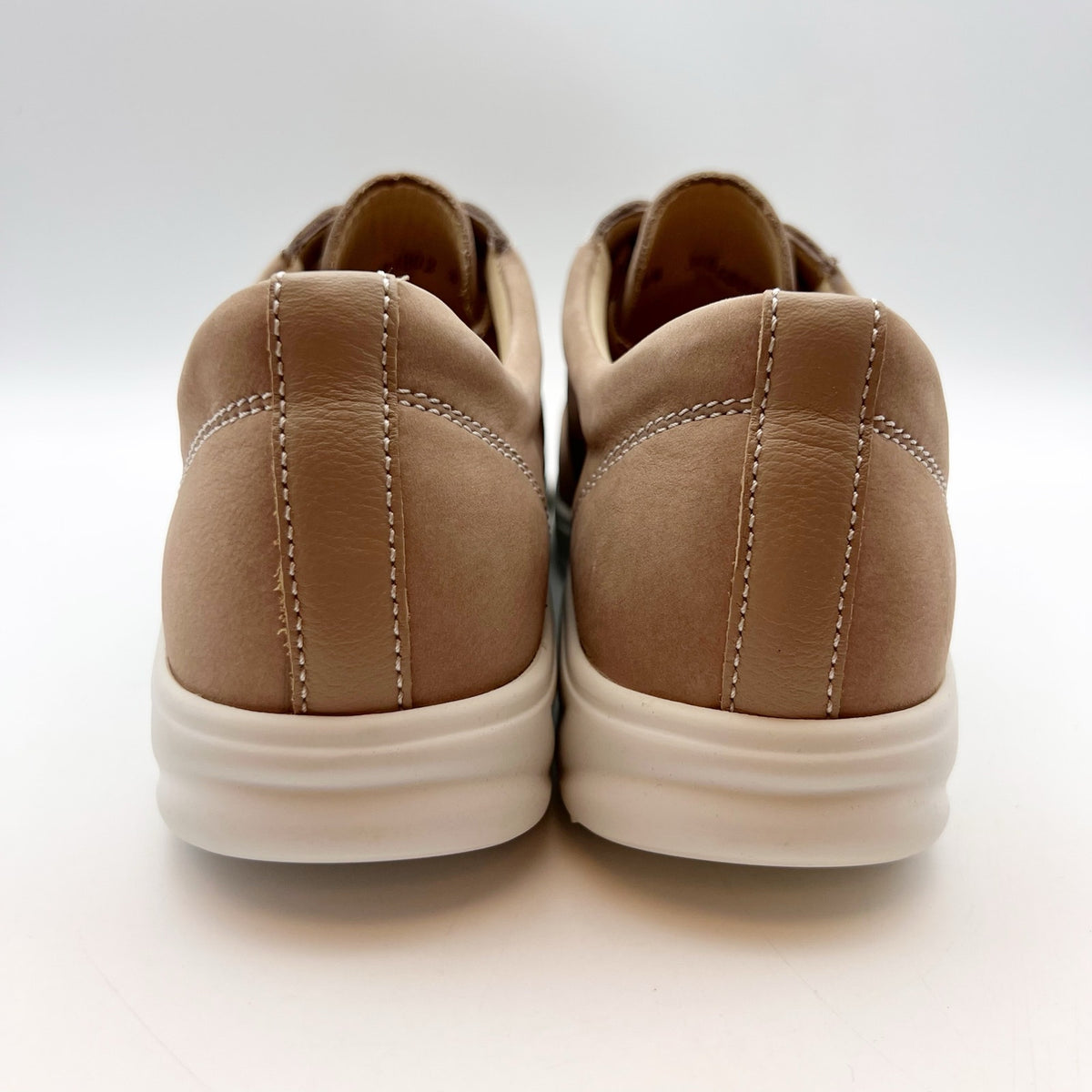 Finn Comfort Womens Ikebukuro Darkbrown Grass Sneakers US Size 7 Tan Leather NIB
