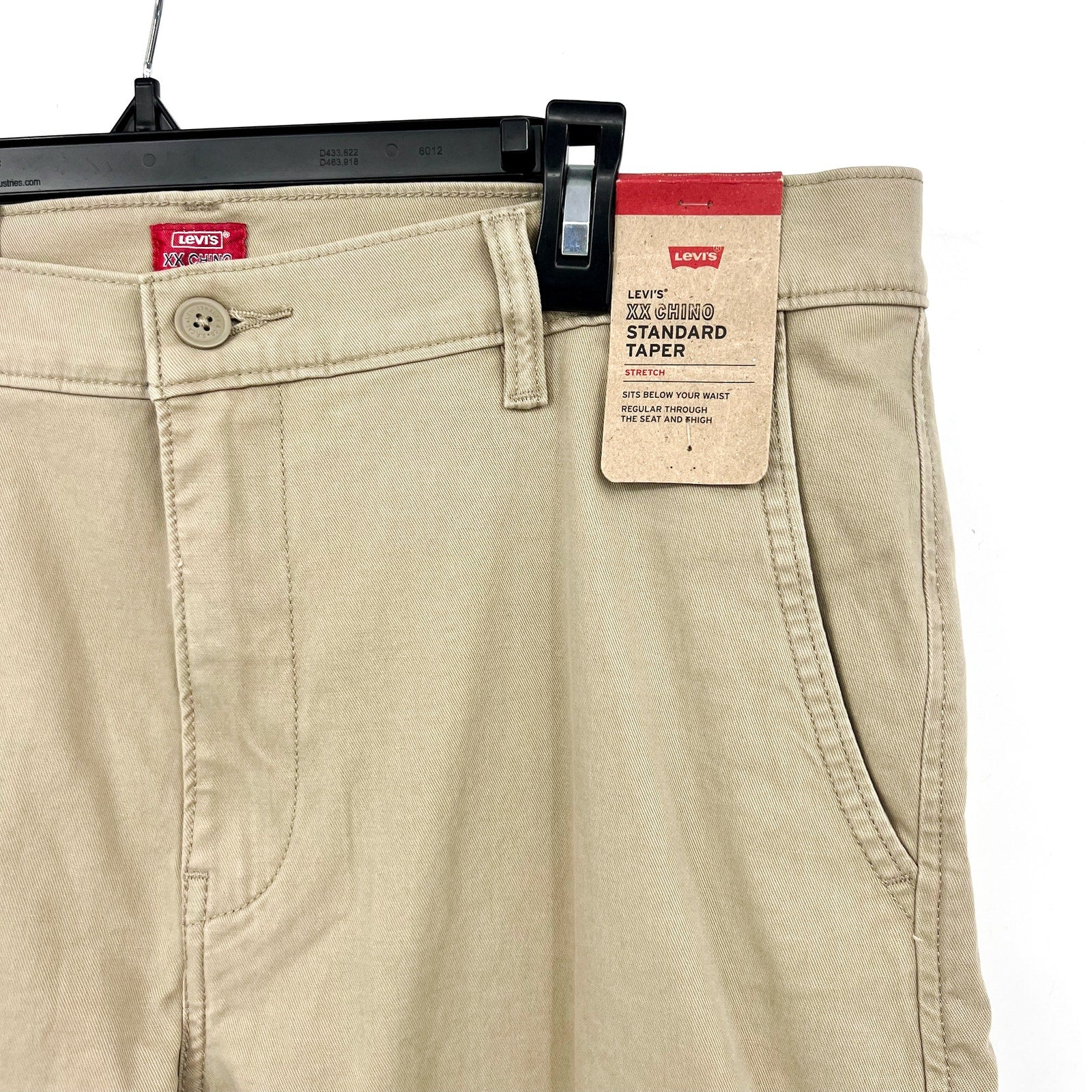 LEVI'S Men's XX Standard Taper Chinos 34x34 Tan True Chino Pants 85226-0069 NWT