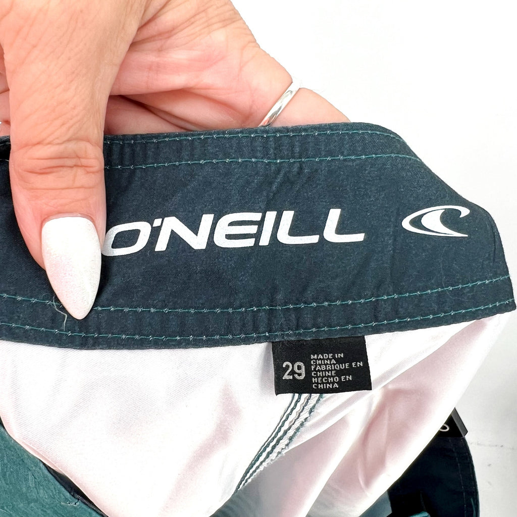 O'NEILL Mens Santa Cruz Printed 2.0 Boardshorts Waist 29 Blue Ocean Striped NWT