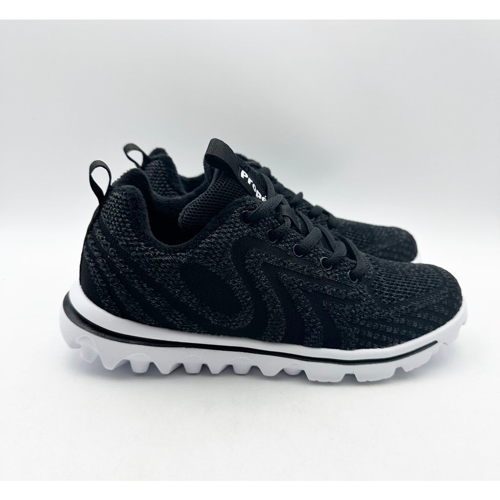 Propet Women's TravelActiv Allay Casual Sneakers Size 6.5 Narrow Black White NIB