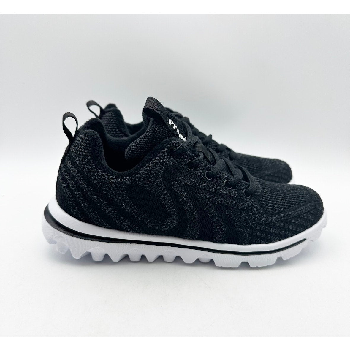 Propet Women's TravelActiv Allay Casual Sneakers Size 6.5 Narrow Black White NIB