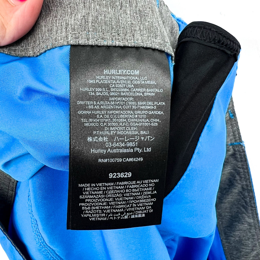 HURLEY Men's One and Only 2.0 21" Boardshorts Size 38 XL Photo Blue NWT