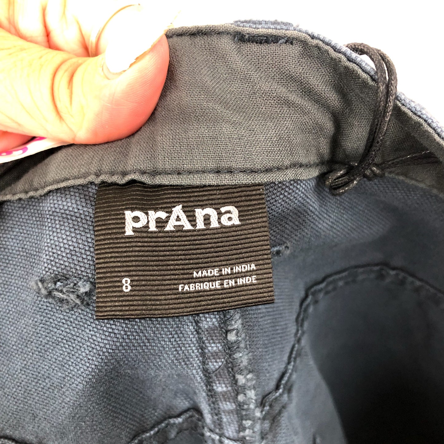 PRANA Womens Melrose Relaxed Pant Size 8 Reg Blue Stormy Night Barrel NWT