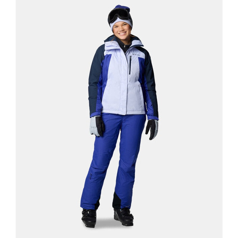 Columbia Womens Snowy Summit Insulated Jacket Small Purple Black Waterproof NWT