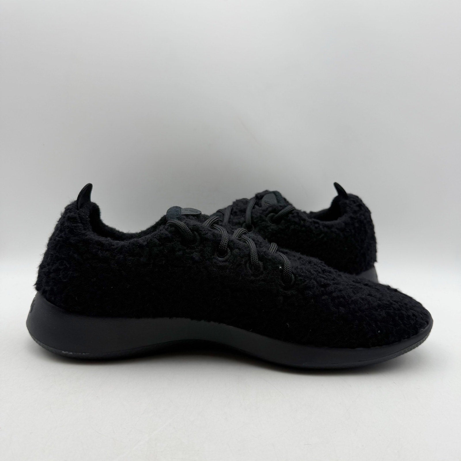 AllBirds Mens Wool Runner Fluff Casual Sneakers US 9 EU 41.5 Black Athletic NIB