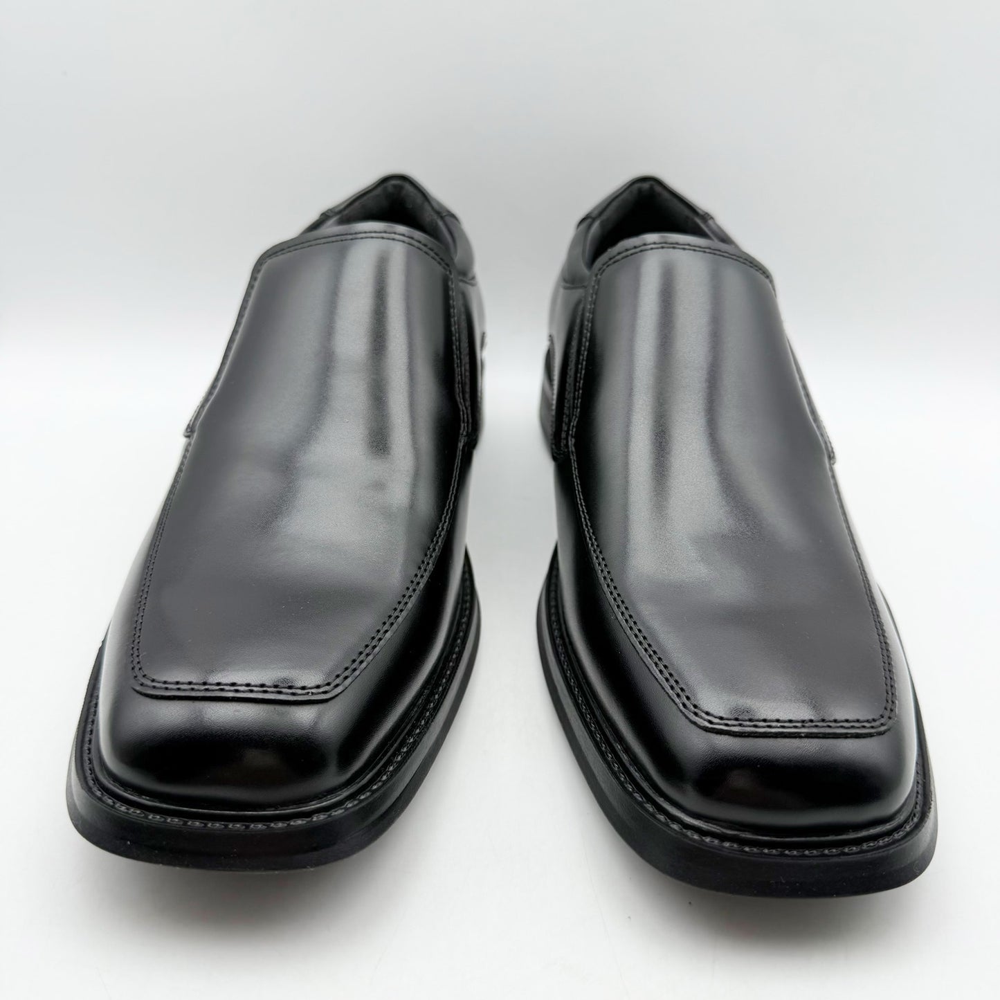 Dockers Mens Lawton Loafers US 11.5 Wide EU 45 Black Leather Slip On NIB