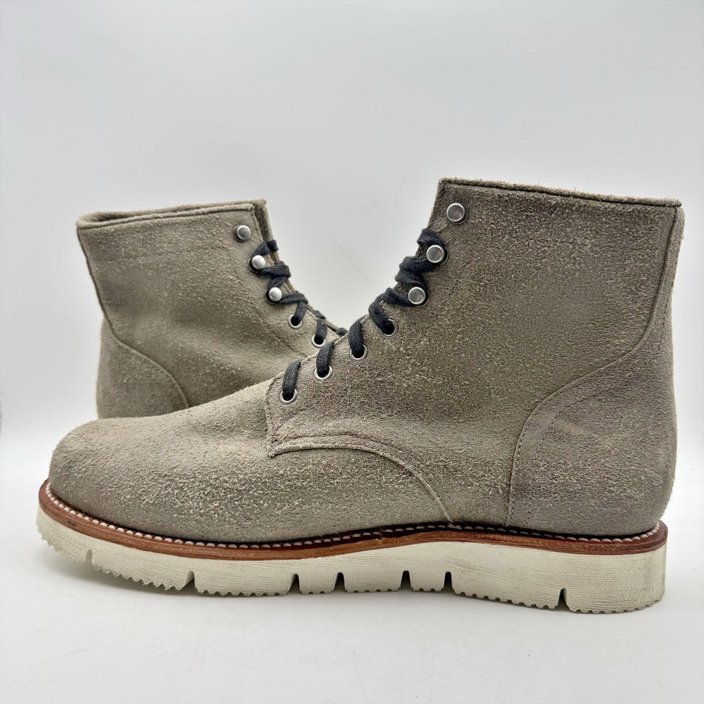 Georgia Boot Mens Small Batch Cut Wedge Ankle Boot US 13 Wide Grey Suede NWOB