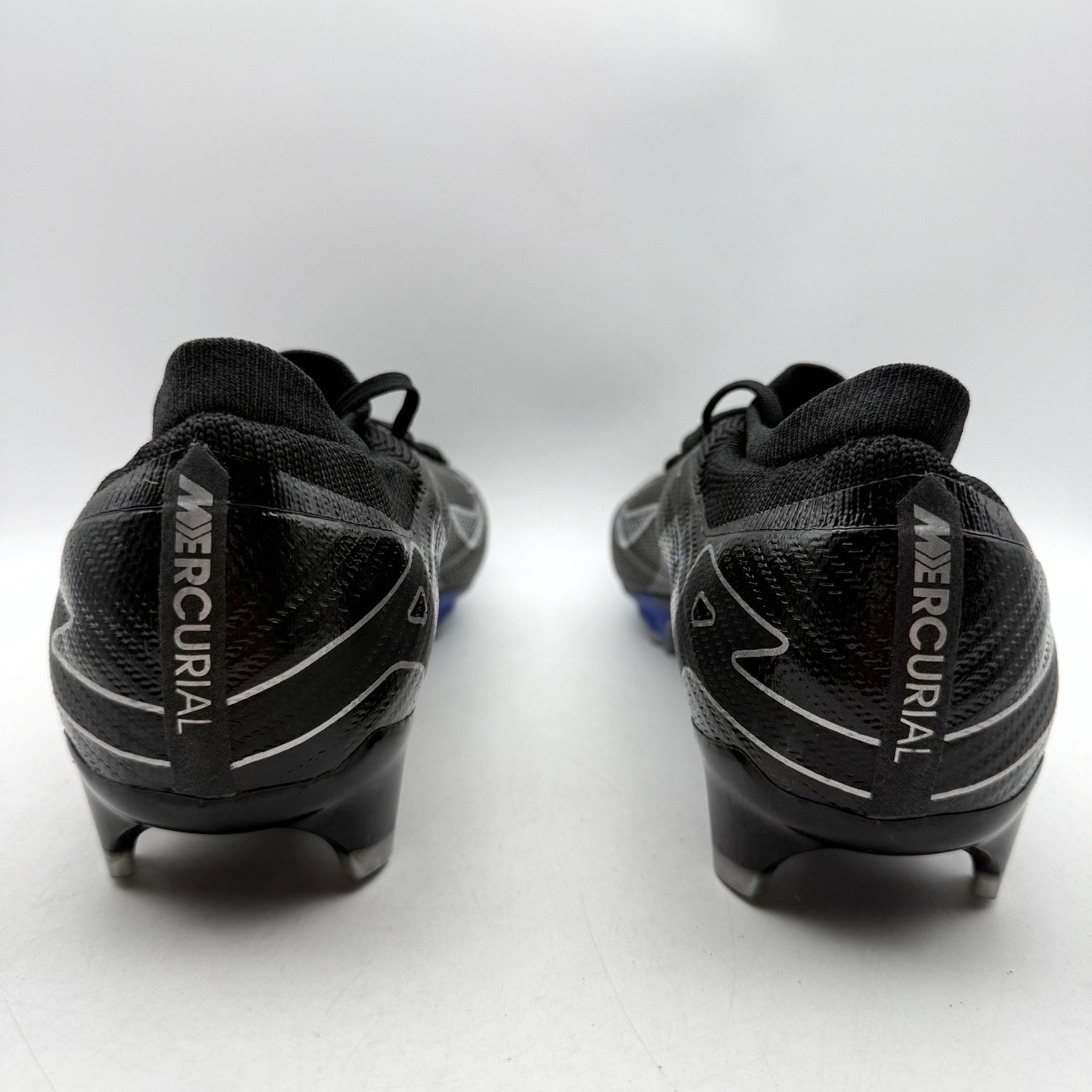 Nike Mens Zoom Mercurial Vapor 15 Pro FG Soccer Cleats US 12 Black Blue NWOB