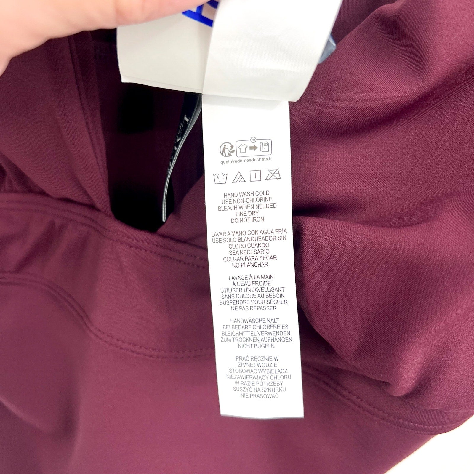 Lauren Ralph Lauren Sculpting V Neck One Piece Swimsuit 14 Claret Red NWT