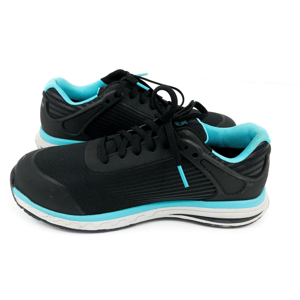 TIMBERLAND Women's PRO Work Sneakers US 6.5 Black Blue Drivetrain Comp-Toe NIB