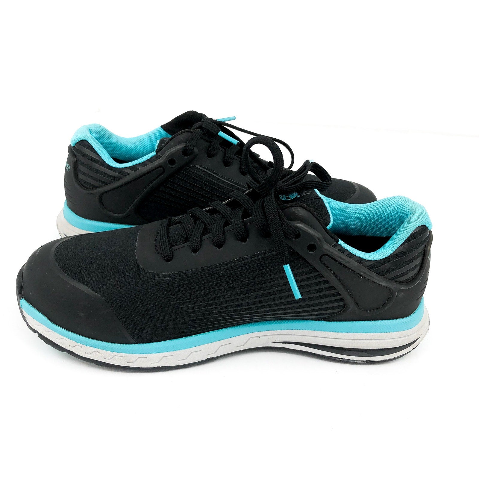 TIMBERLAND Women's PRO Work Sneakers US 6.5 Black Blue Drivetrain Comp-Toe NIB