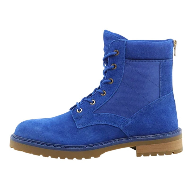 Saint Morta Mens Legion Ankle Combat Boots Size 11 EU 45 Blue Gum Suede NIB