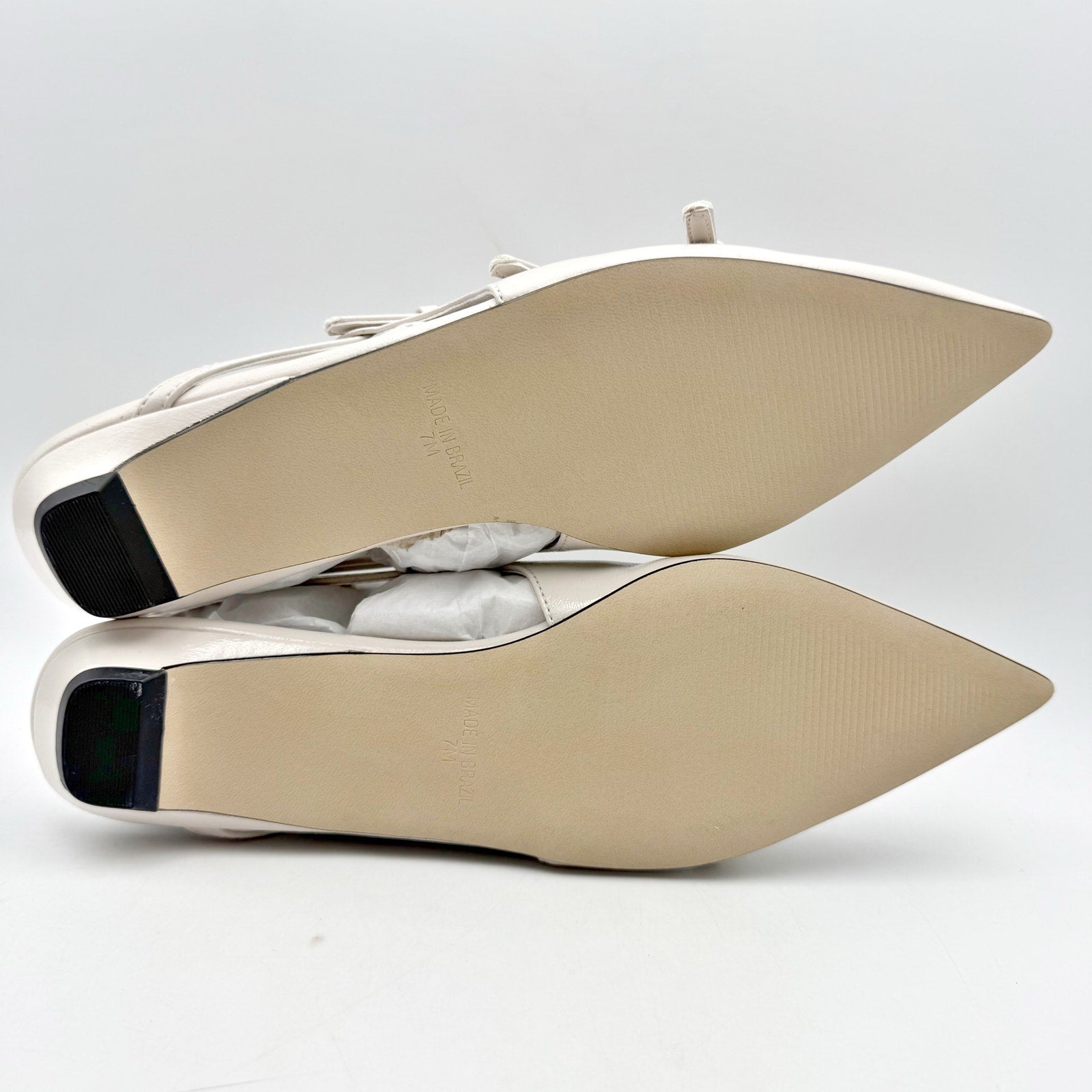 Steve Madden Womens Peony Mules US 7 M Off White Bone Slingback NIB