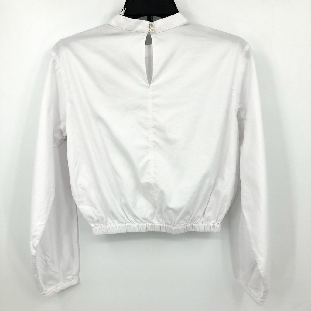 EVERLANE Women's The Mockneck Bubble Top White XXS