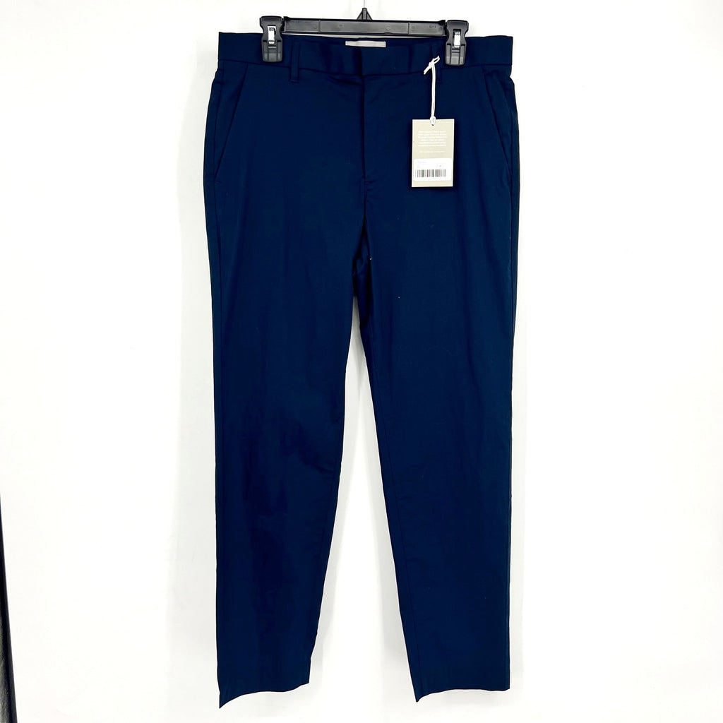 EVERLANE Mens Air Chino Pants 32x30 Navy Blue Stretch Cotton Poplin Slim Fit NWT