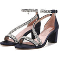 Pnina Tornai for Naturalizer Womens Ahava Heels Size 12 Blue Crystal Sandals NIB