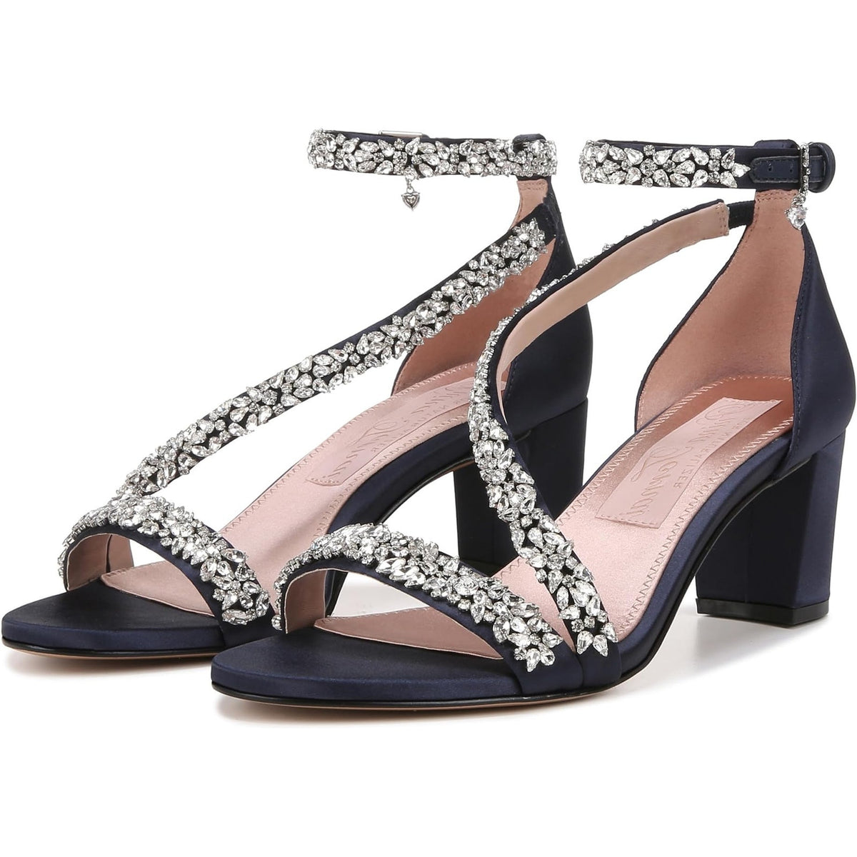 Pnina Tornai for Naturalizer Womens Ahava Heels Size 12 Blue Crystal Sandals NIB