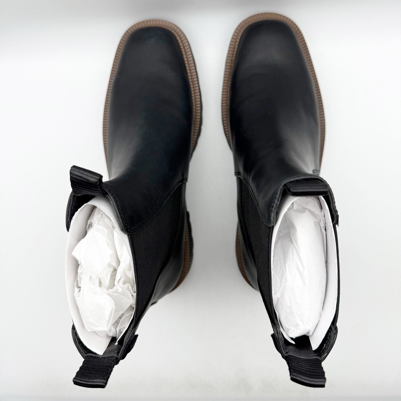 Sam Edelman Women Laguna Ankle Chelsea Boot US 7.5 Black Leather Waterproof NWOB