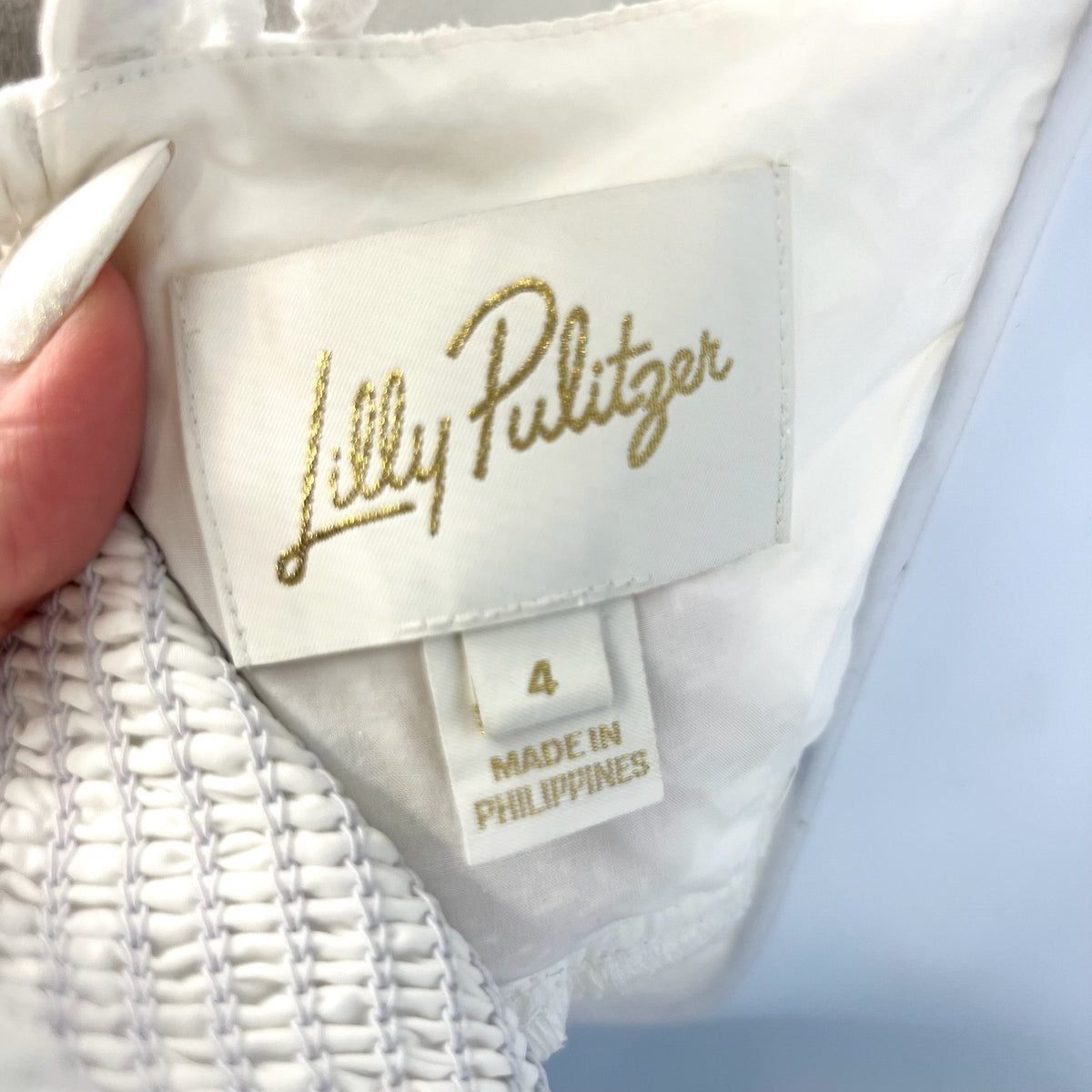 LILLY PULITZER Lantana Flutter Sleeve Eyelet Midi Dress Size 4 Resort White NWOT