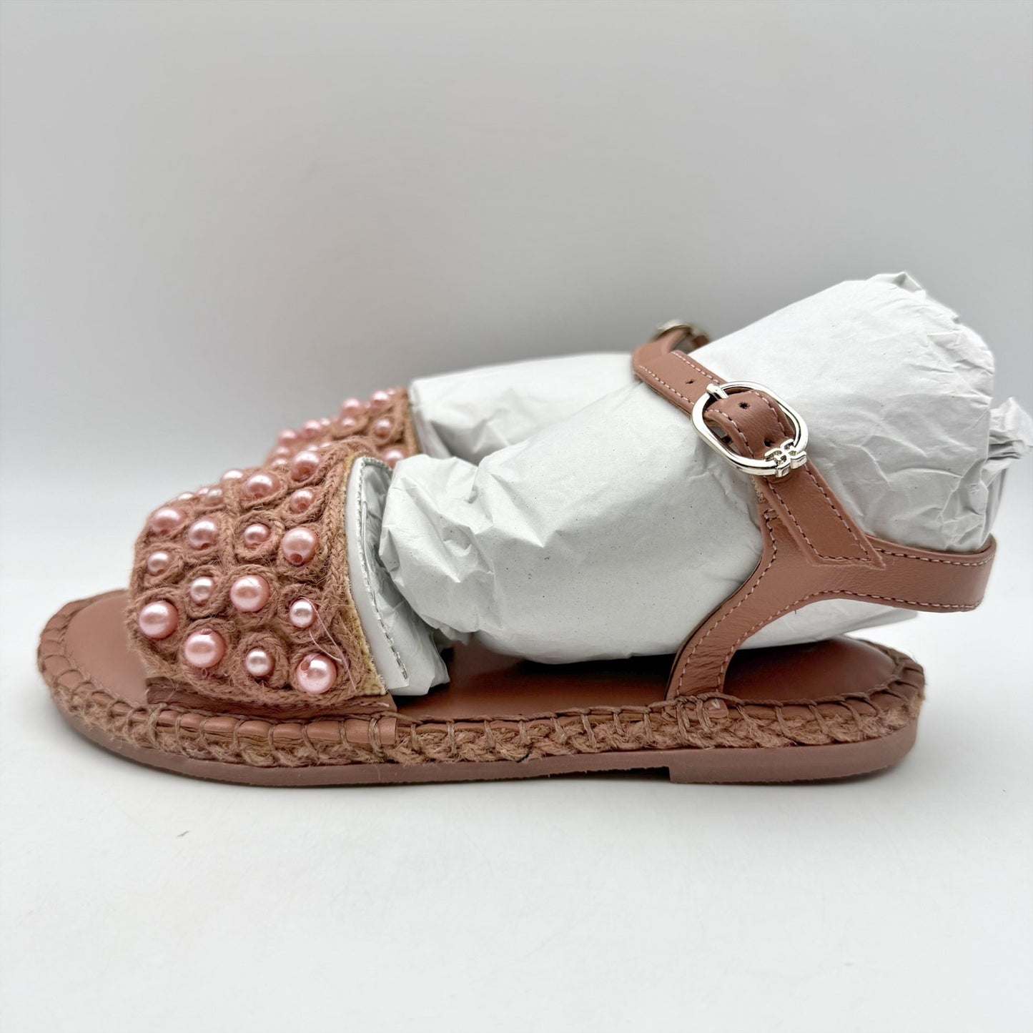 Sam Edelman Kids Holly Sandals US 1 M EU 32 Pink Linen NIB