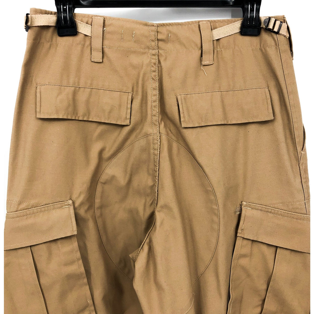RE/DONE Women's Upcycled Cargo Trousers Small Khaki High Rise Straight Leg NWT